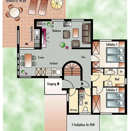 Ferienwohnung-ruegen-200m-zum-meer-all-inclusive Thiessow